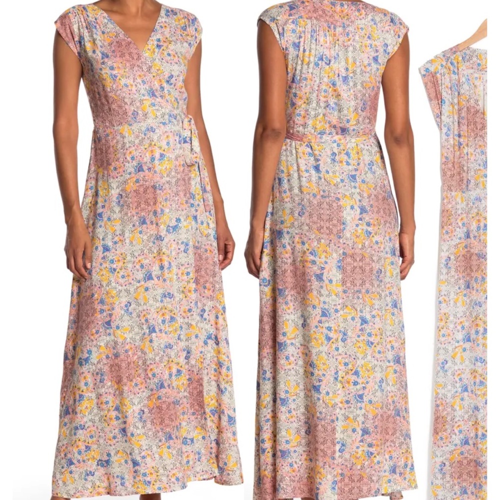 NWT-RAGA CALAFIA WRAP MAXI DRESS - Picture 8 of 11